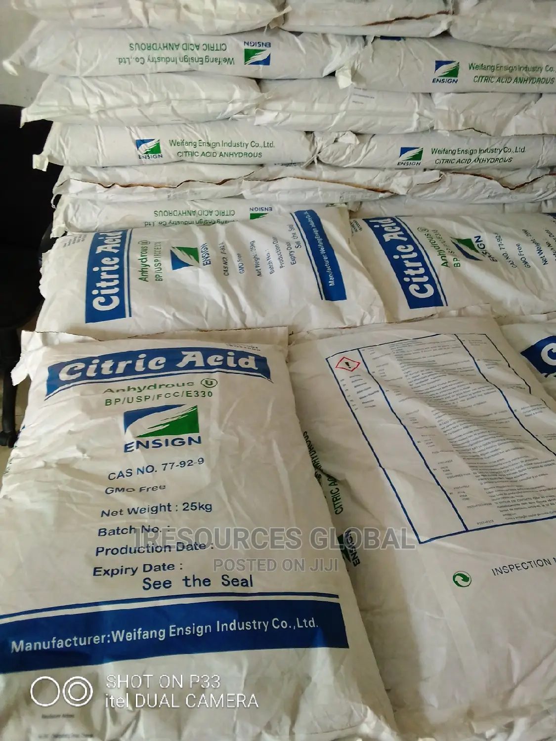 Citric Acid Anhydrous Monohydrate 99.5%