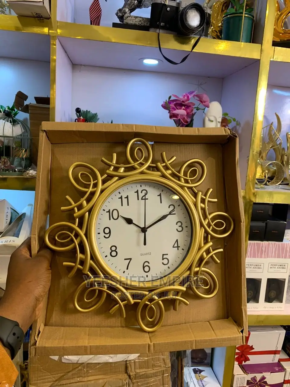 Gold Single Clock
