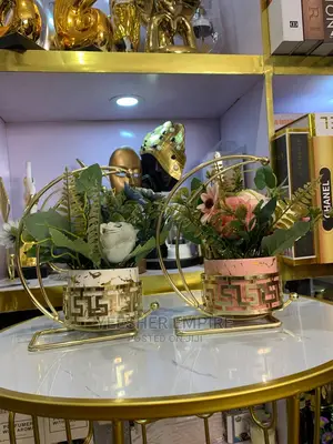 Moon Cage Marble Flower Pot