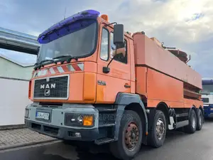 European Used Man Diesel Sewage 8x4 Truck 1998 Orange