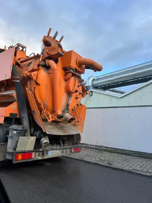 European Used Man Diesel Sewage 8x4 Truck 1998 Orange