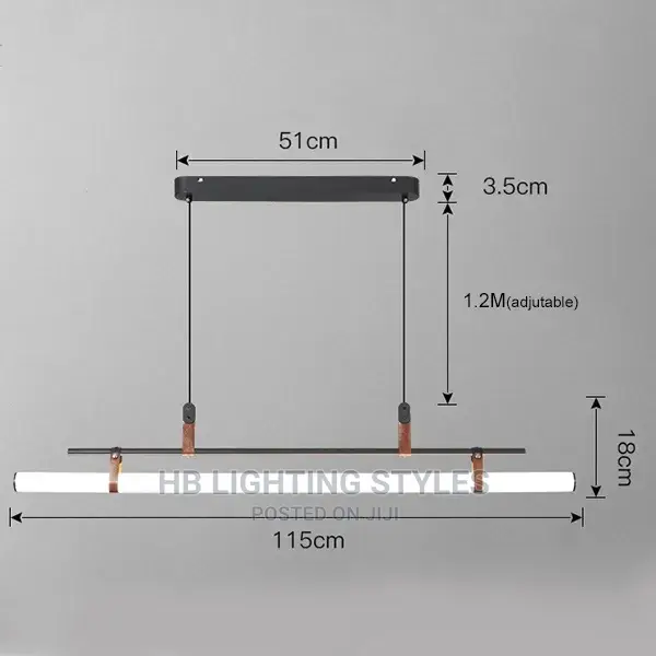 Cold Black Decoration Simple Office Light
