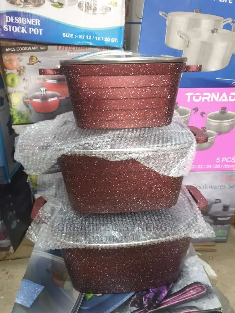 6 Pieces Granite Pot