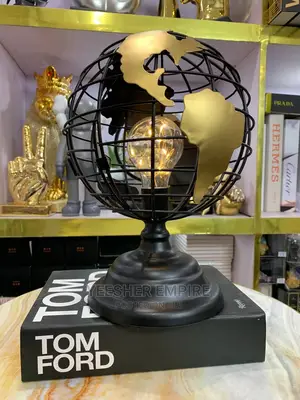 Luxury Globe With Gold Lighting