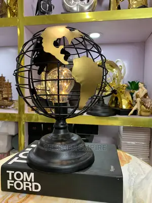 Luxury Globe With Gold Lighting