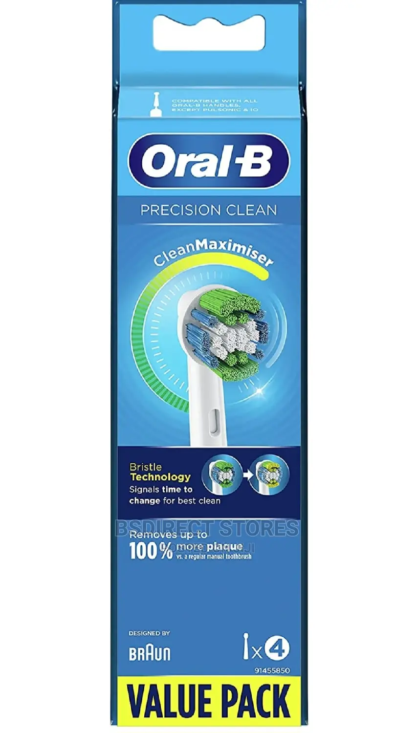 Oral-B Precision Clean Replacement Toothbrush 4 Head
