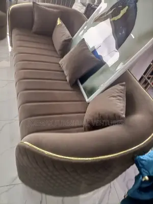 Modern 8 Seater Living Room Living Fabric Made Royal Sofa Chair. 