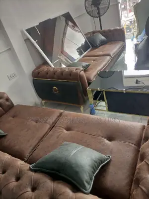 Quality 8 Seater Living Room Fabric Made Sofa Chair.