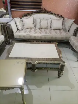 Quality 8 Seater Living Room Fabric Made Sofa Chair.