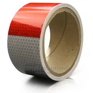 Safety Reflective Tape - Red & White - 2 Inches By 5 Yards