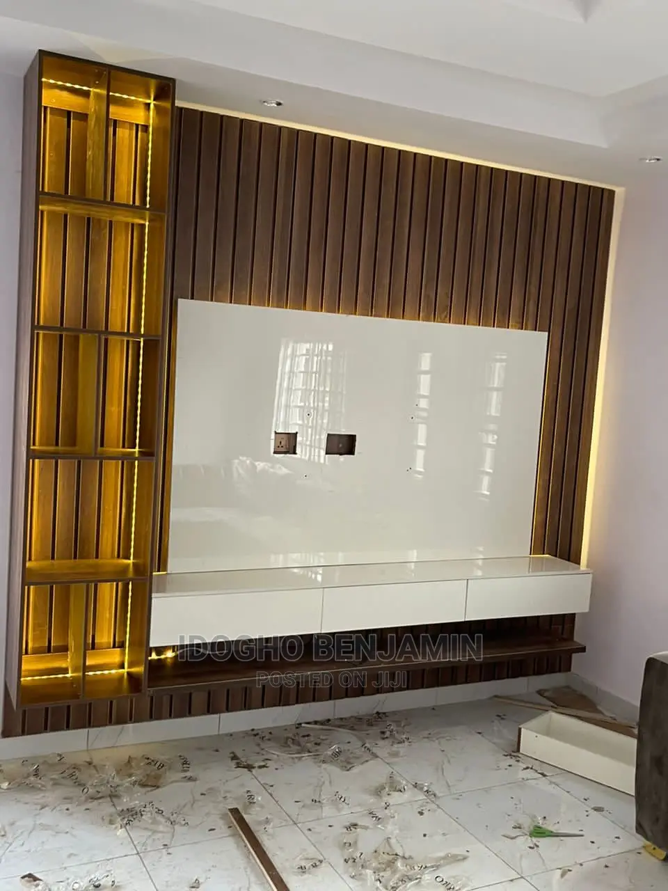 High Glossy T.V Console
