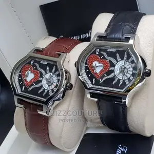 Original DELACOUR Leather Strap Watch Available in Store