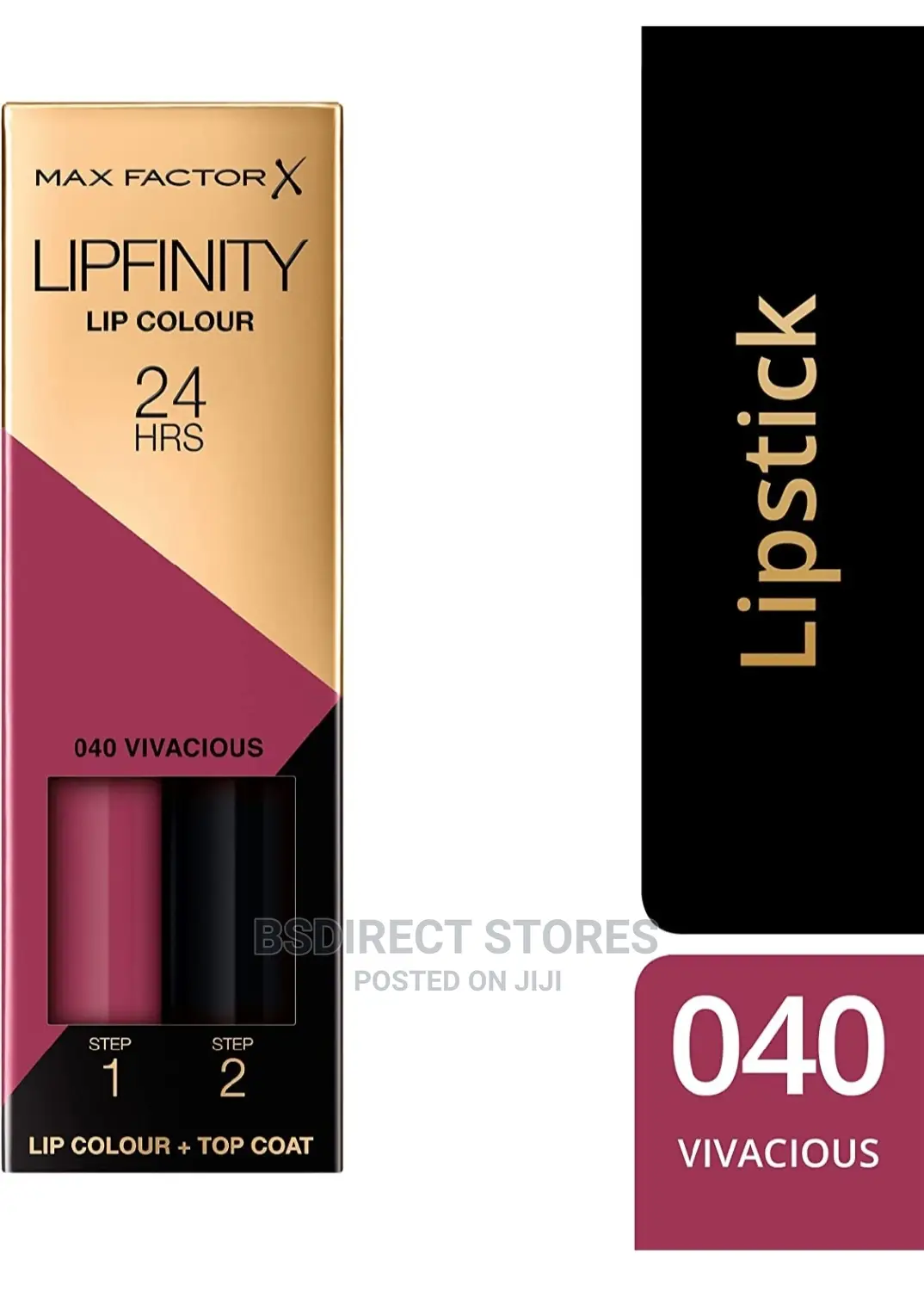 Max Factor Lipfinity 40 VIVACIOUS 24 Hours Two Step Lipstick