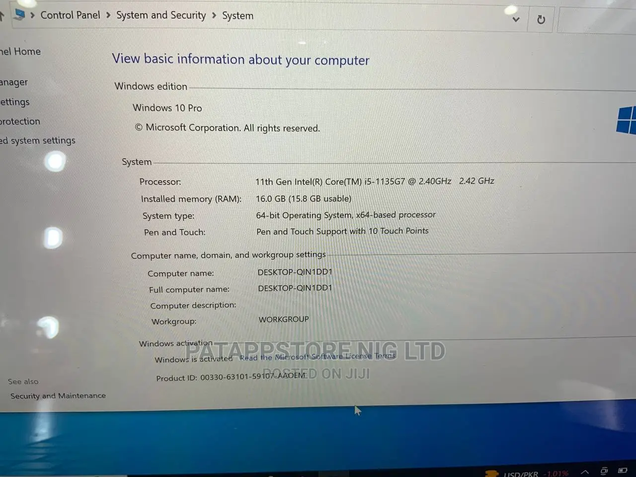 Laptop Microsoft Surface Pro 7+ 16GB Intel Core I5 SSD 256GB