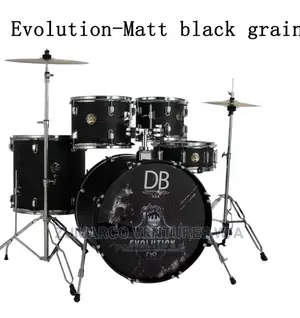 Professiona DB Drum Sets Matt Black Grain