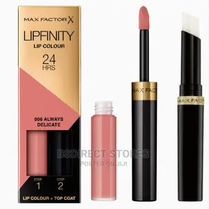 Max Factor Lipfinity 24H Two Step Lipstick 6 ALWAYS DELICATE