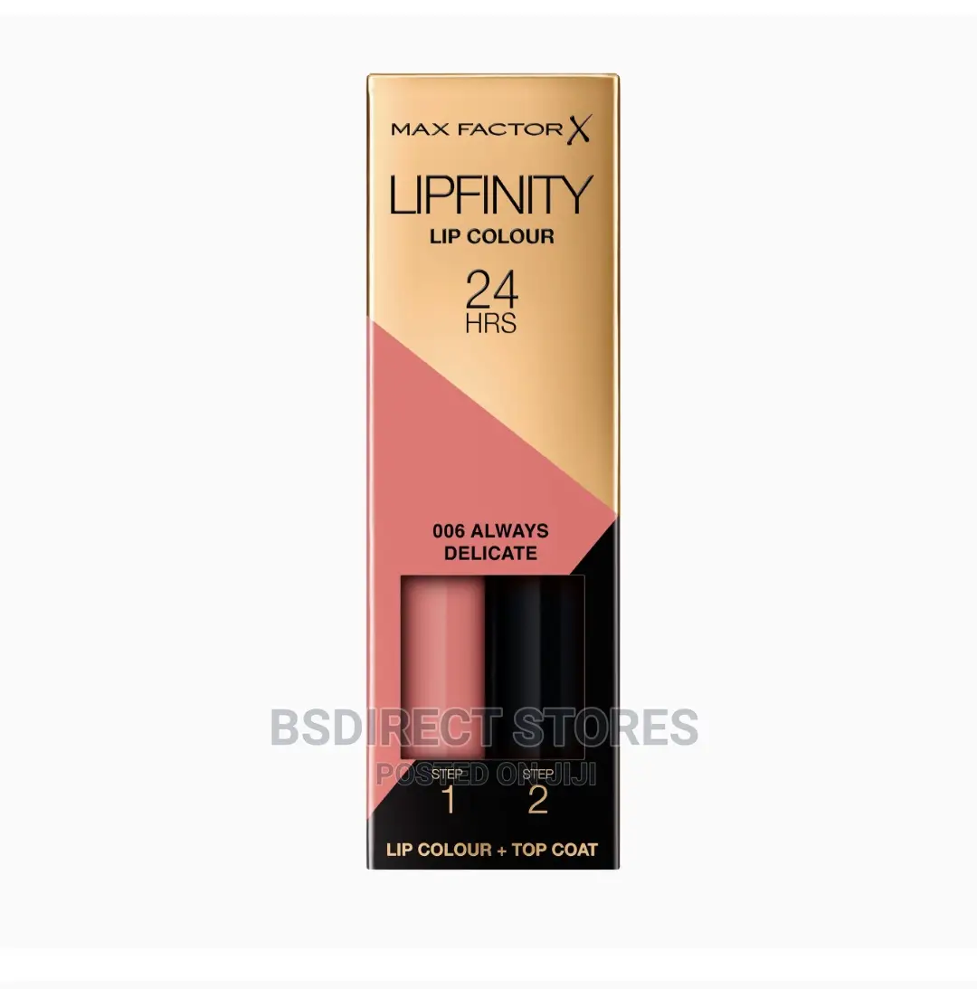 Max Factor Lipfinity 24H Two Step Lipstick 6 ALWAYS DELICATE