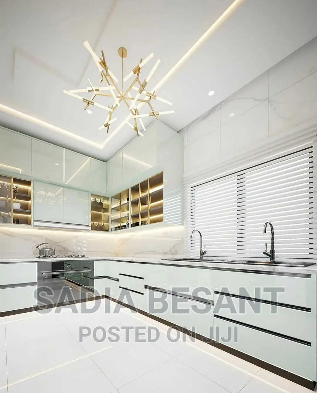 Exquisite Kitchen Cabinet Design With Accessories