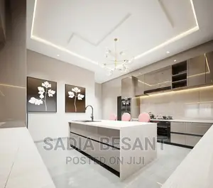 Luxury Kitchen Cabinet Design With Accessories