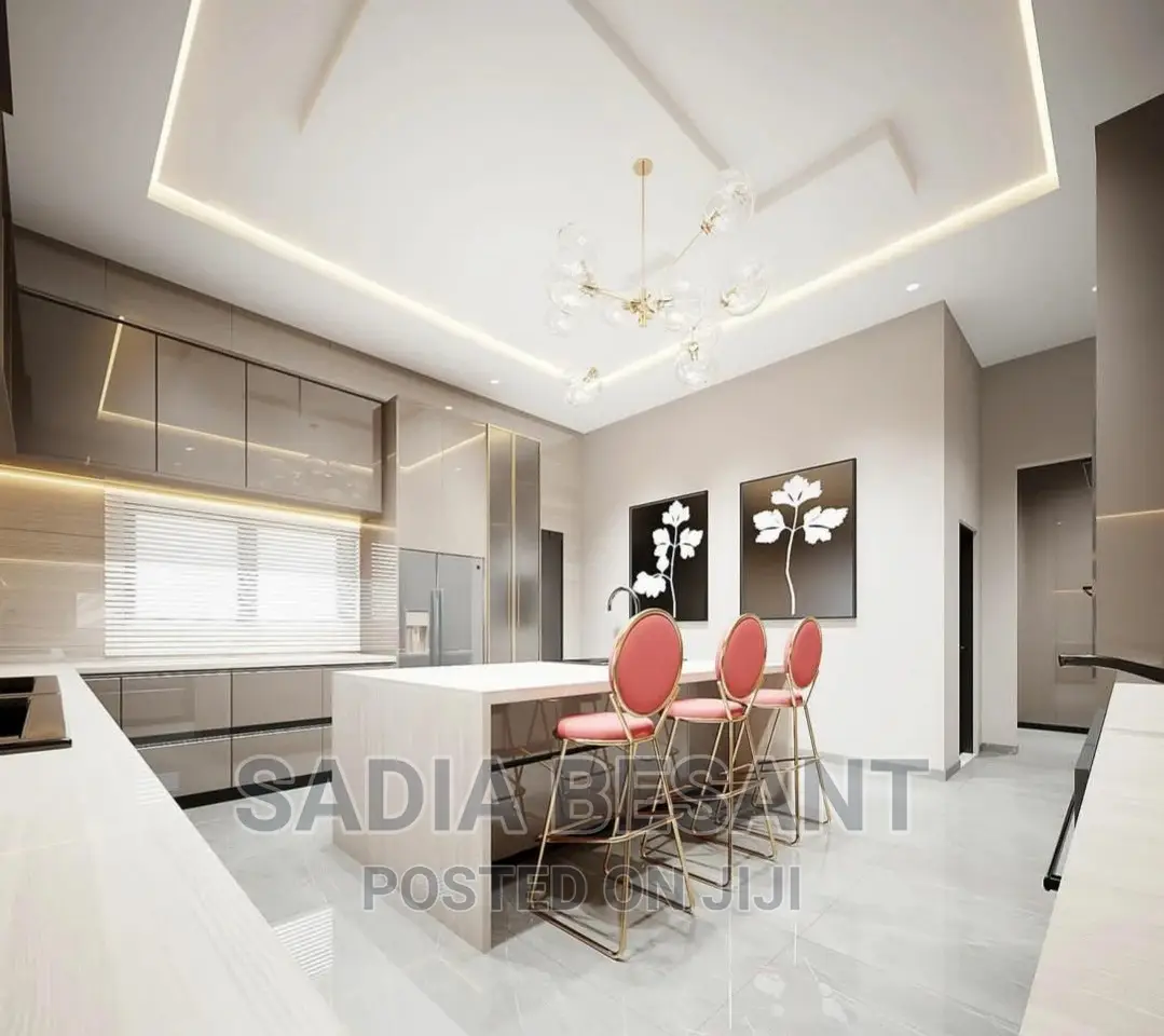 Luxury Kitchen Cabinet Design With Accessories