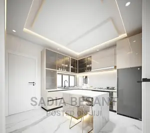 Mini Luxury Kitchen Cabinet Design With Accessories