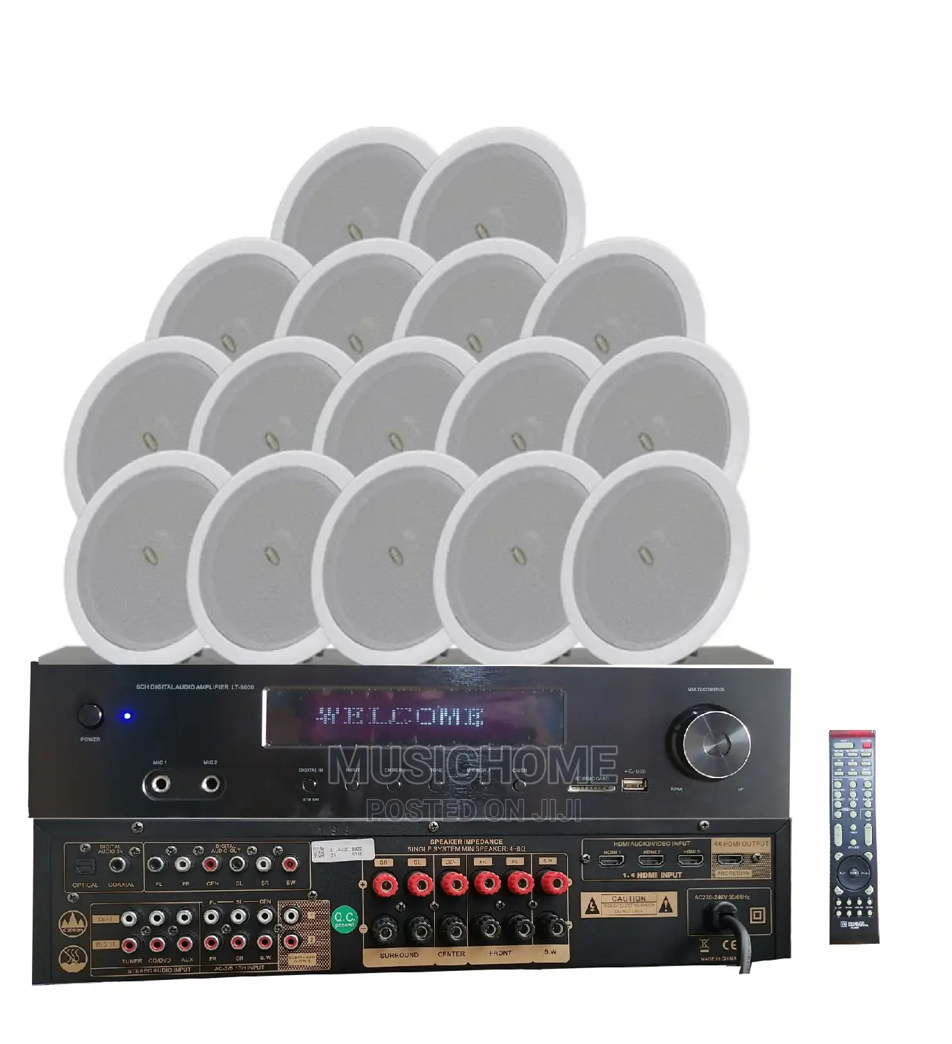 Digital Background Bluetooth Amplifier With Remote Control