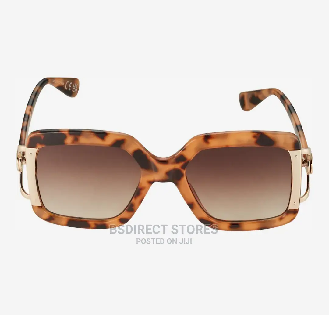 River Island Tortoiseshell Brown Oversized Square Sunglasses