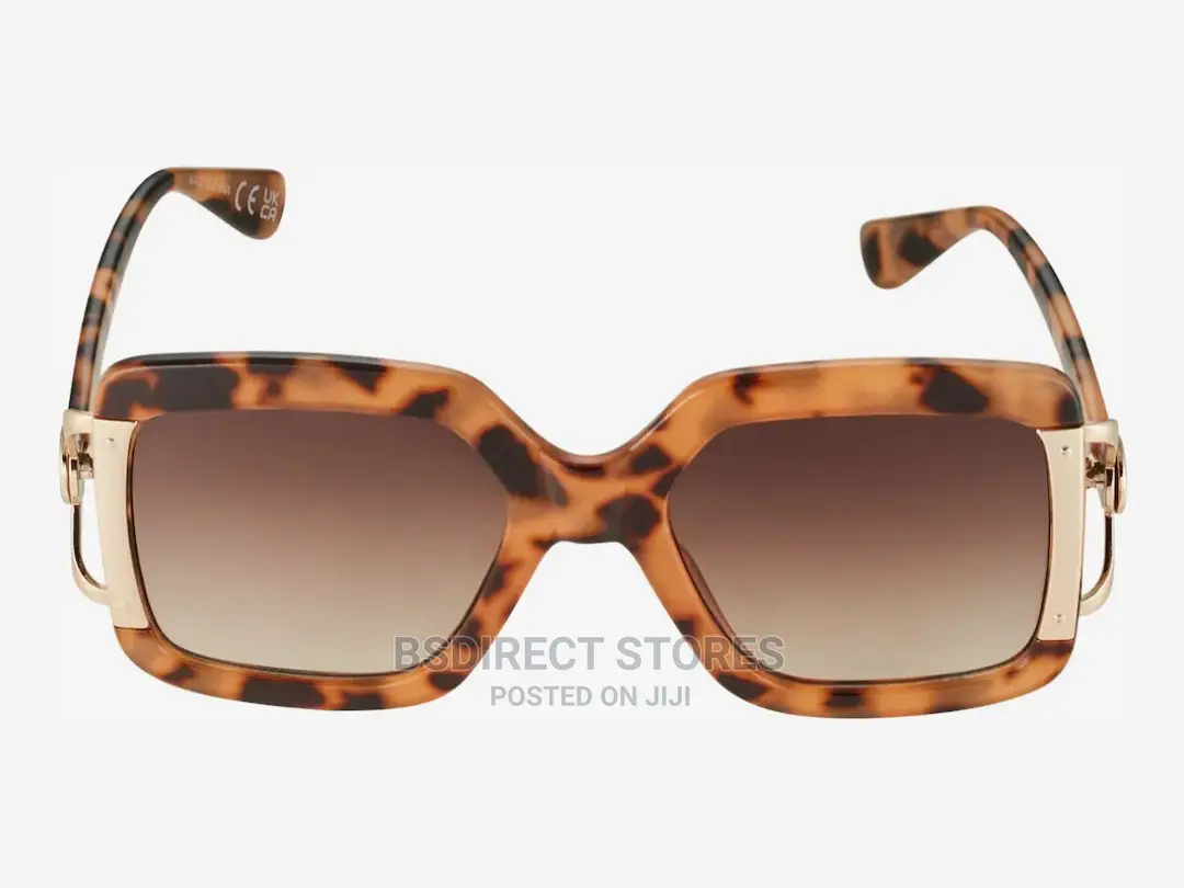 River Island Tortoiseshell Brown Oversized Square Sunglasses