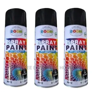Boom Spray Paint - 450ml X 3pcs - Black