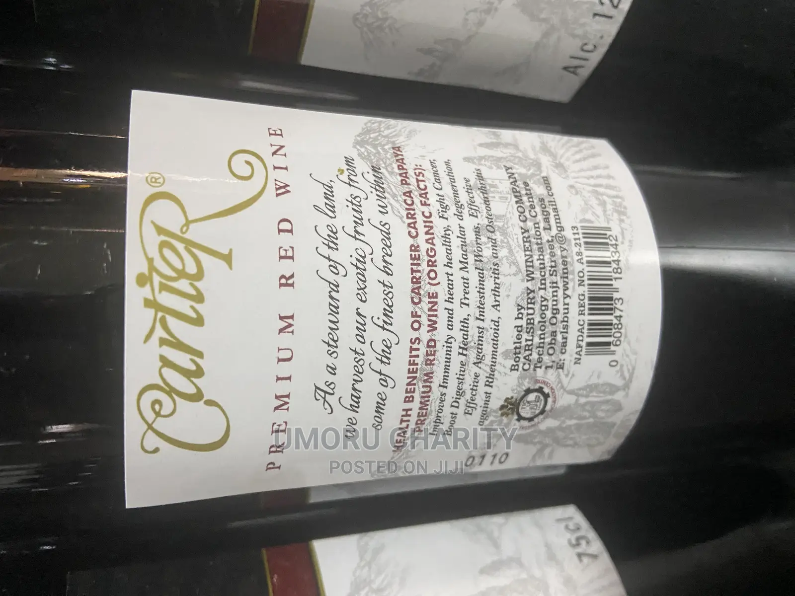 Cartier Premuim Red Wine, 75clx6