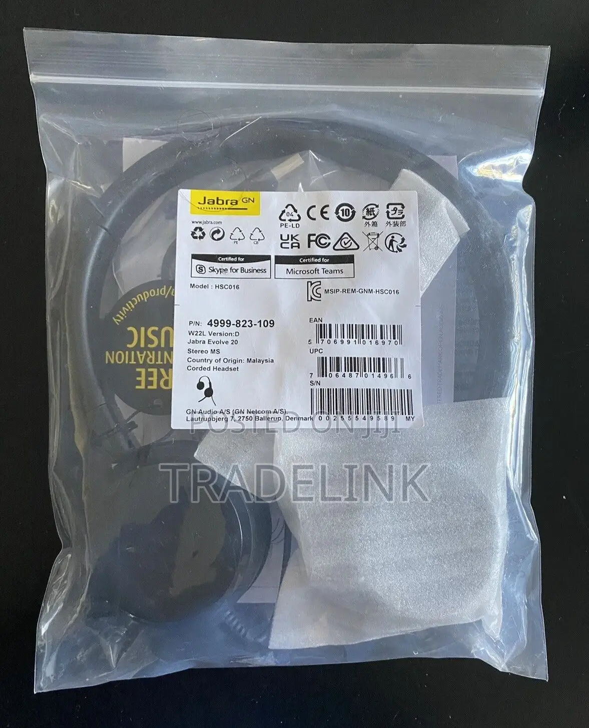 JABRA EVOLVE 20 Headset