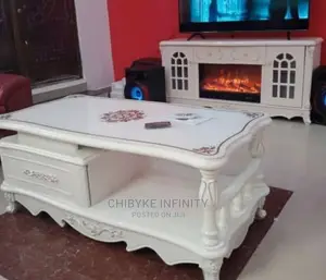 Imported, Top Quality FIRE PLACE TV STAND With Table