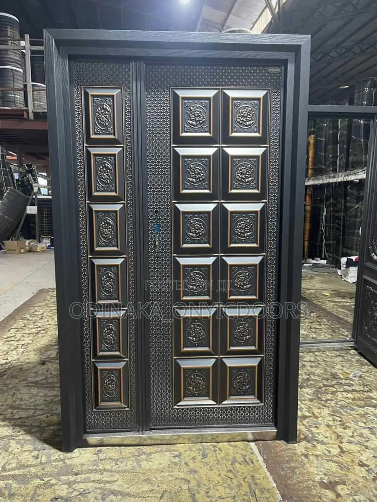 4ft Copper Cast Door (12 Panel Design)