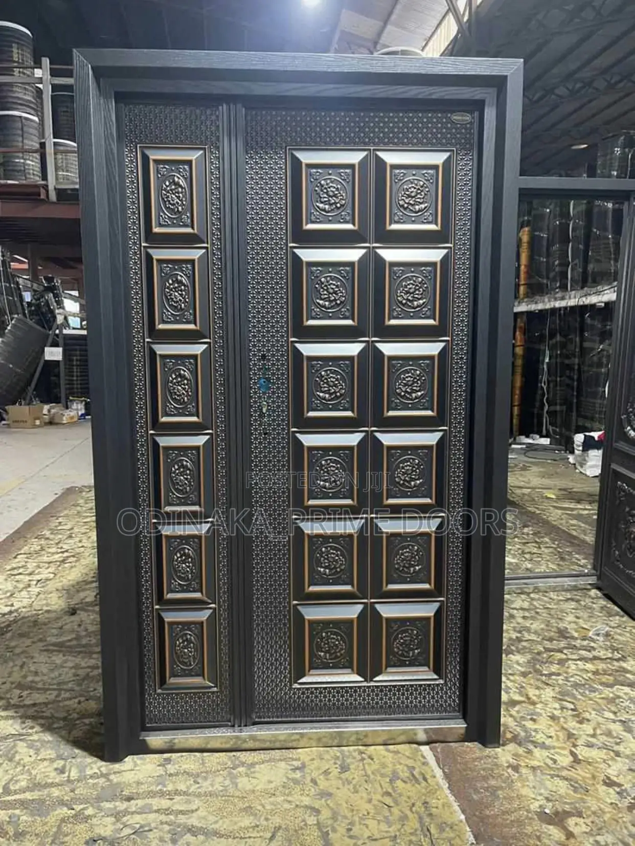 4ft Copper Cast Door (12 Panel Design)