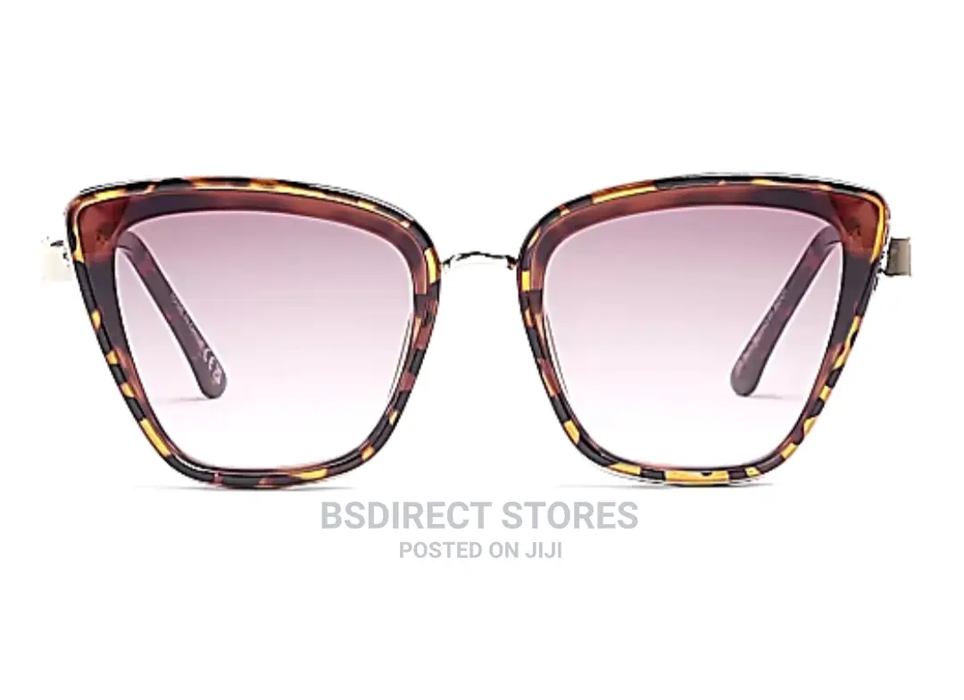 River Island Women's Brown Cat Eye Sunglasses
