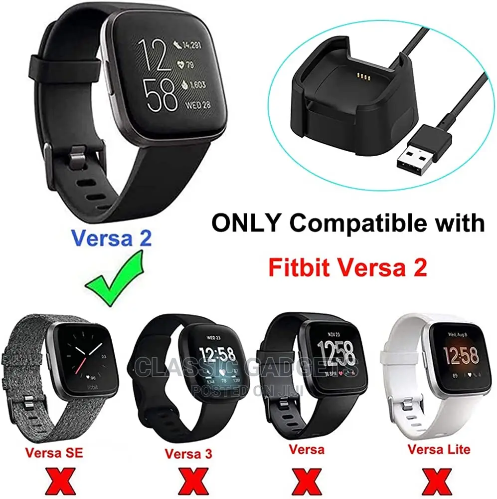 Replacement Charging Cable for Fitbit Versa 2