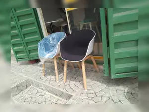 Classy Metal Legs Dining Chair