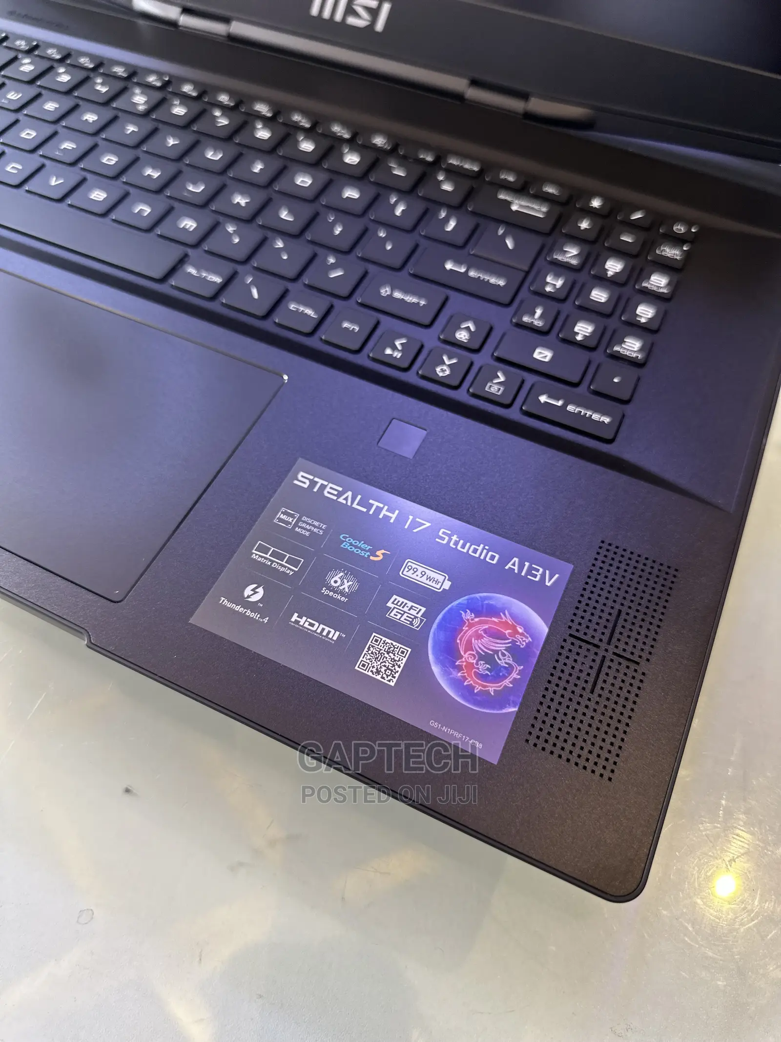 New Laptop MSI Stealth 17 Studio A13V 32GB Intel Core I9 SSD 1T