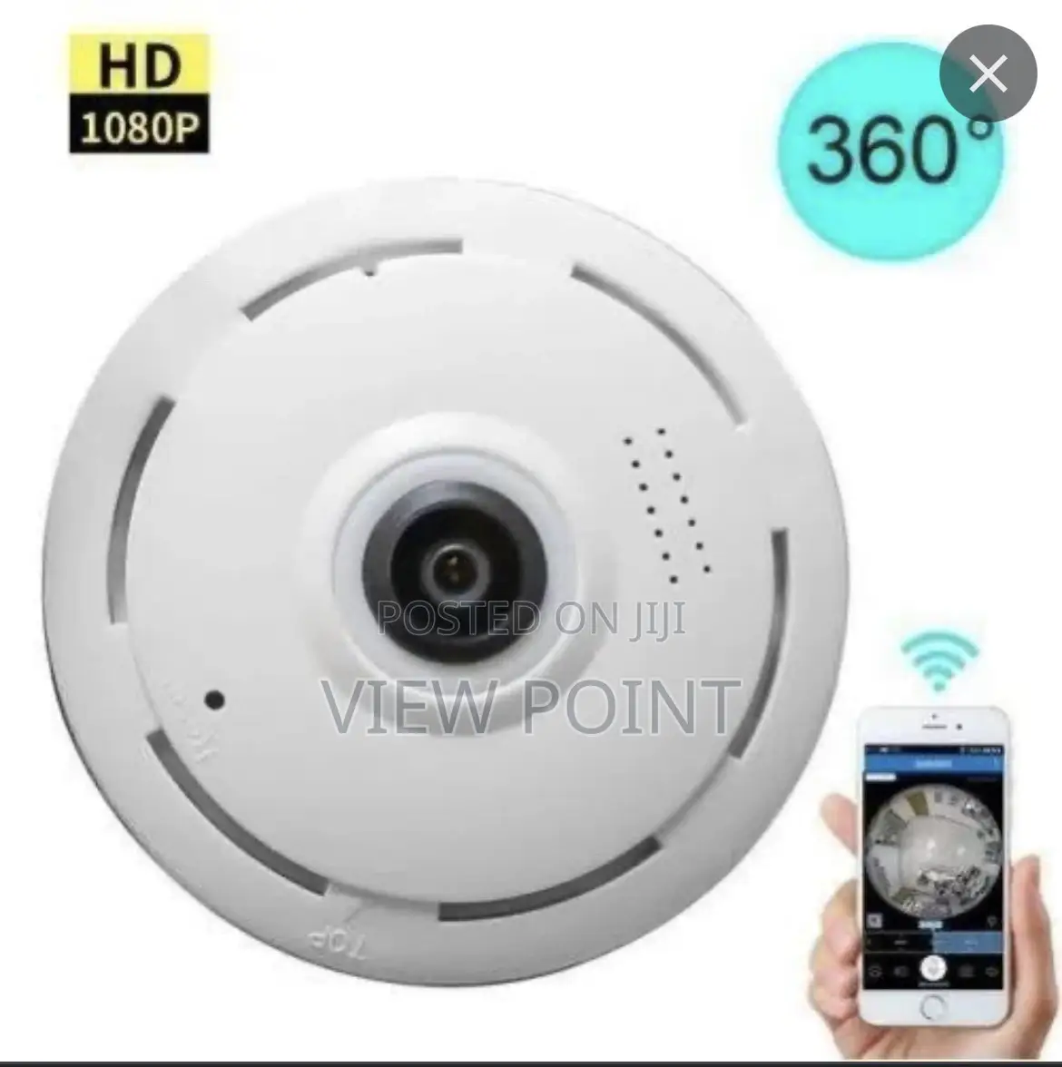 Mini WIFI Security Ip Camera With 360° Panoramic Fish Eye