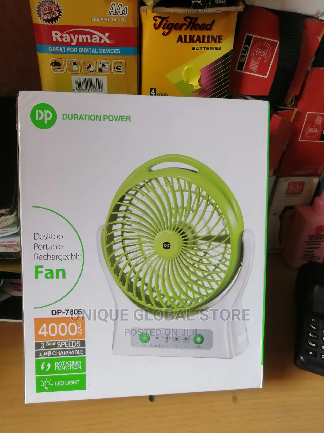 Dp Rechargeable Table Fan