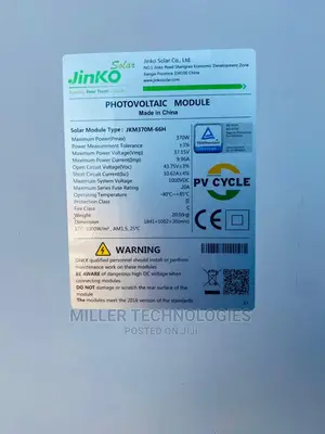 Jinko 370w 400w Panel