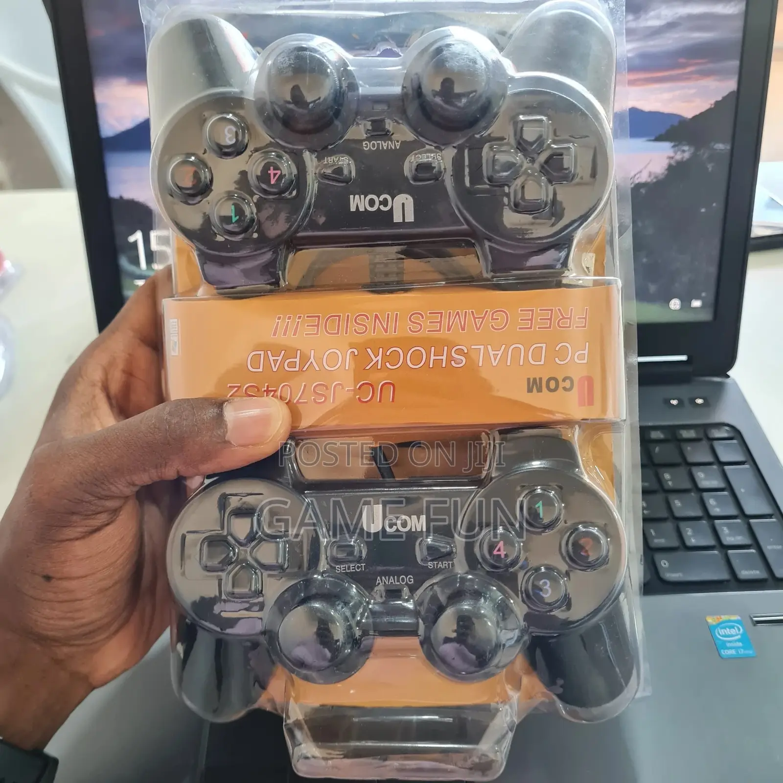 Twin Ucom Wired Double Pad Controller, for Pc