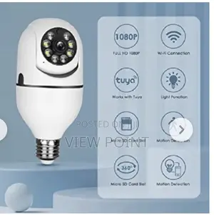 Bulb Camera 1080p Security - PTZ 360 Degree