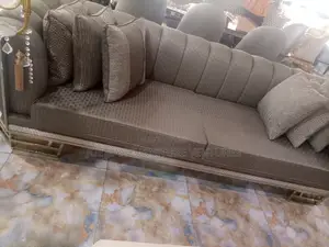 Modern 8 Seater Living Room Living Fabric Made Royal Sofa Chair.