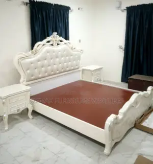 Royal Bed Set With Dressing Mirror and Two Bed Side.