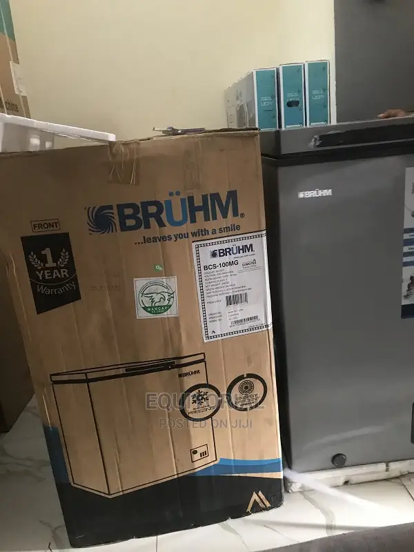 Bruhm BCS 1OOMG Silver Deep Chest Freezer