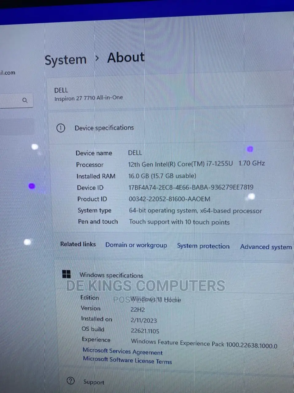 Desktop Computer Dell 16GB Intel Core I7 SSD 1T