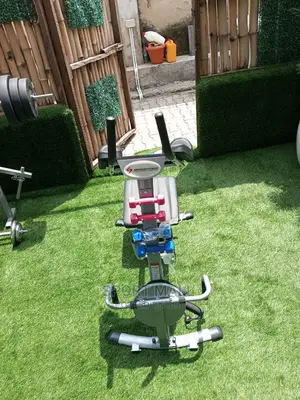 Ab Coaster With Twister Pedals and Dumbells.2029