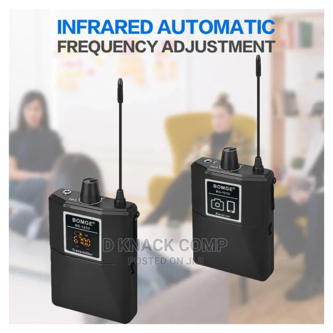 BOMGE 30 Channel UHF Wireless Dual Lavalier Microphone Lapel in Alimosho Audio & Music