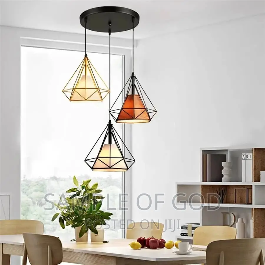 Vintage Modern Pendant Lights 3 Heads in Ojo Home Accessories, Sample